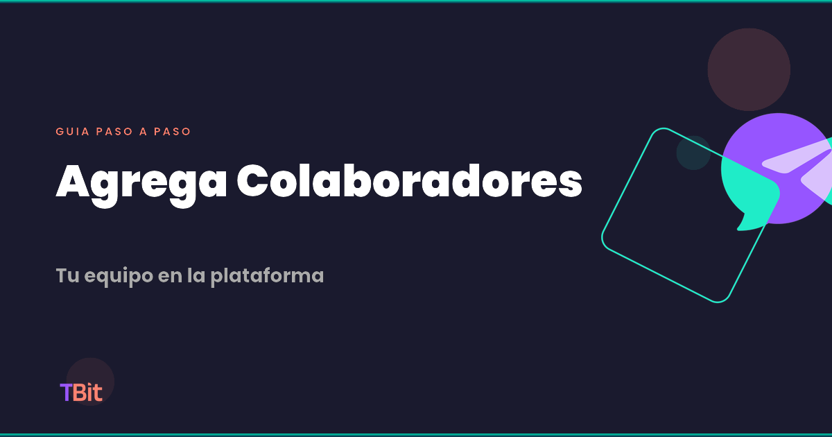Como agregar colaboradores en TBit | TBit