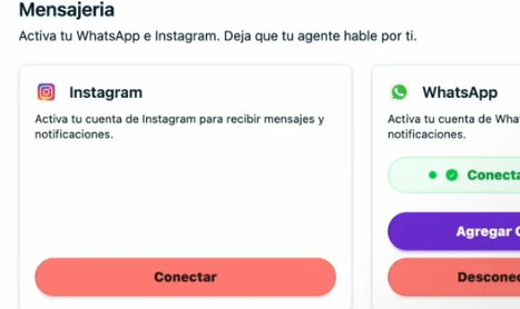 Boton Conectar Instagram en TBit