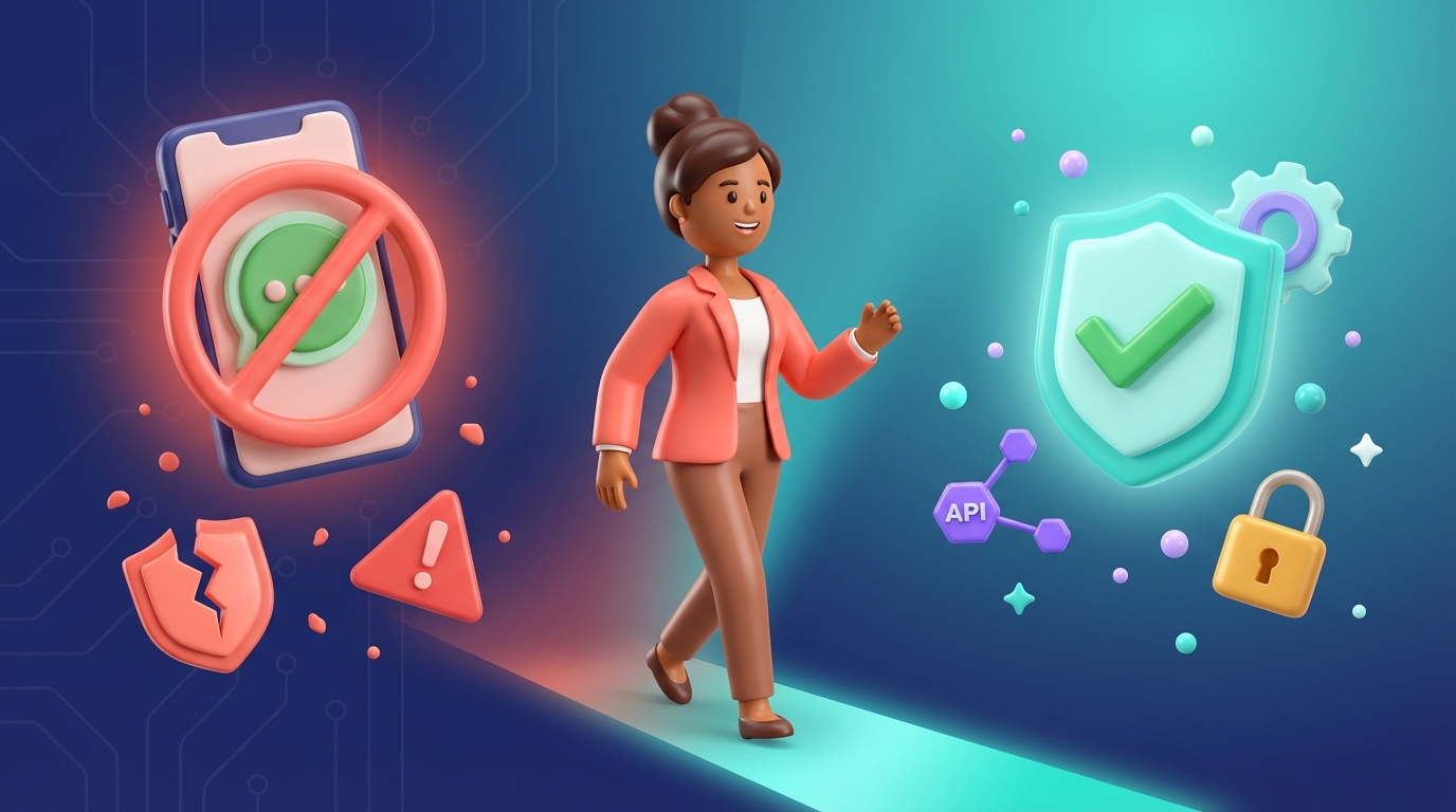 WhatsApp Business App vs API: 2026 में ब्लॉक से बचें